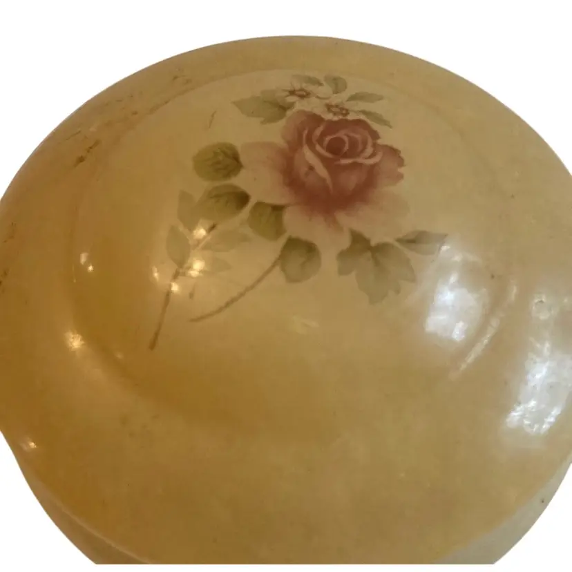 Vintage Alabaster Stone Trinket Box Made In Italy