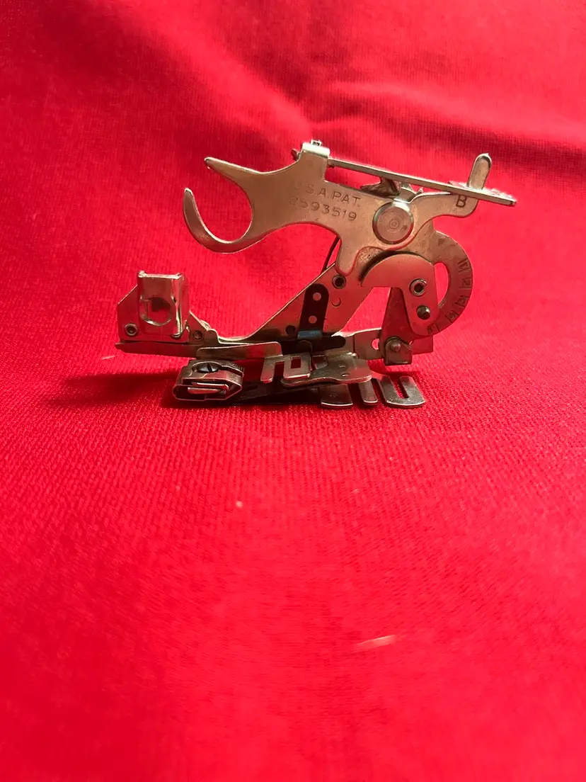 Vtg Greist Adjustable Ruffler Foot Attachment S38