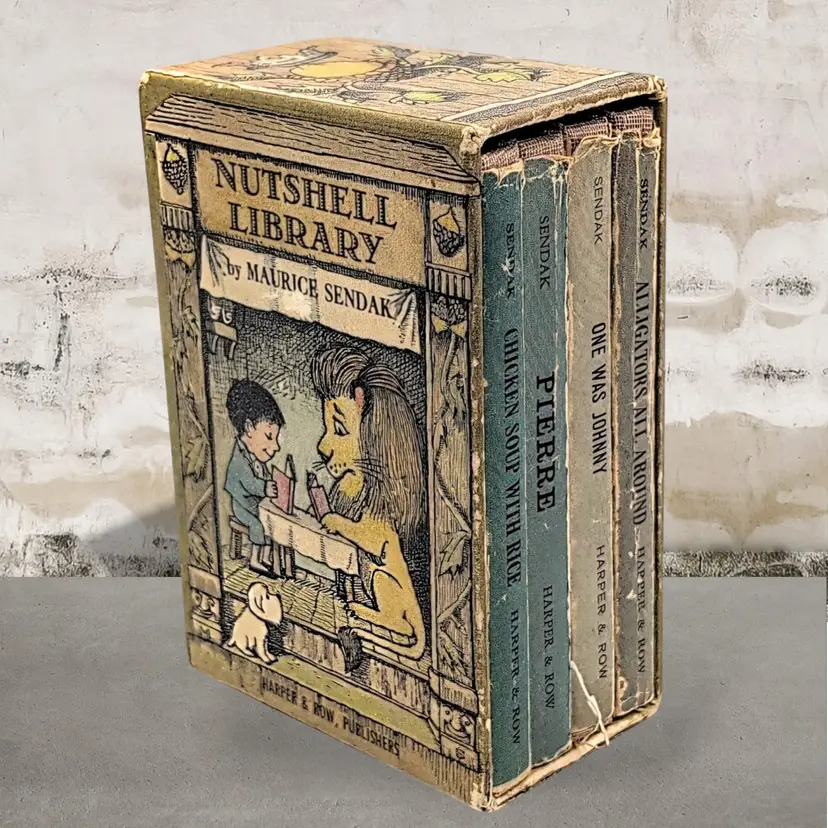 Nutshell Library by Maurice Sendak Harper Collins 4 Hard Cover Books Slipcase
