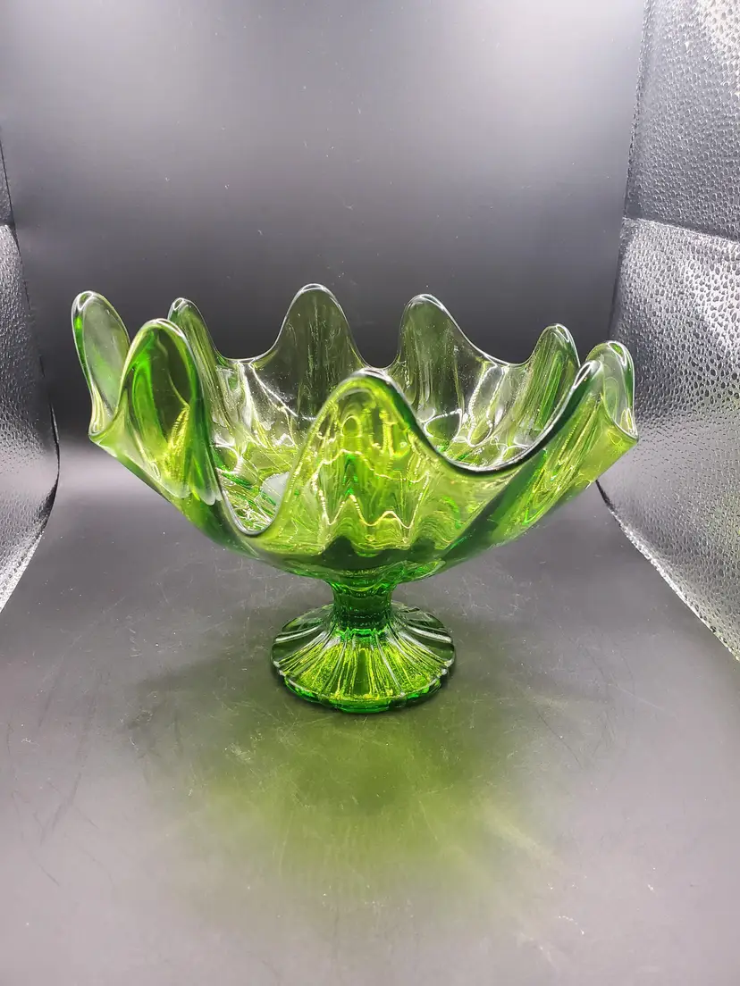 #01 Viking Footed Swung Glass Dish