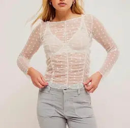 NWT FREE PEOPLE INTIMATELY LARGE LONG-SLEEVE SHIRT