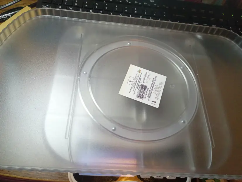 Clear Rotating Serving Tray 15x9