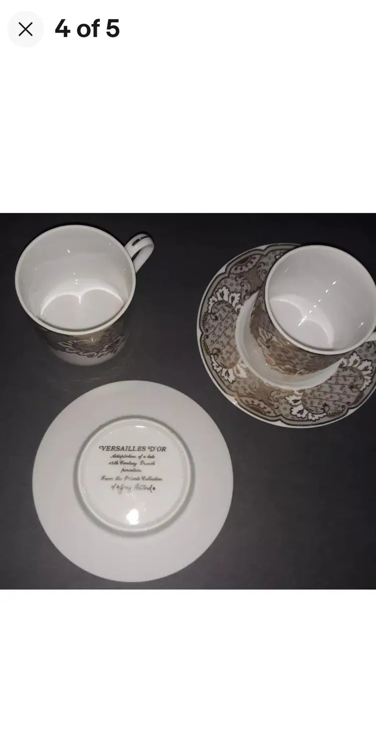 Georges Briard Cups And Saucers From His Home Collection