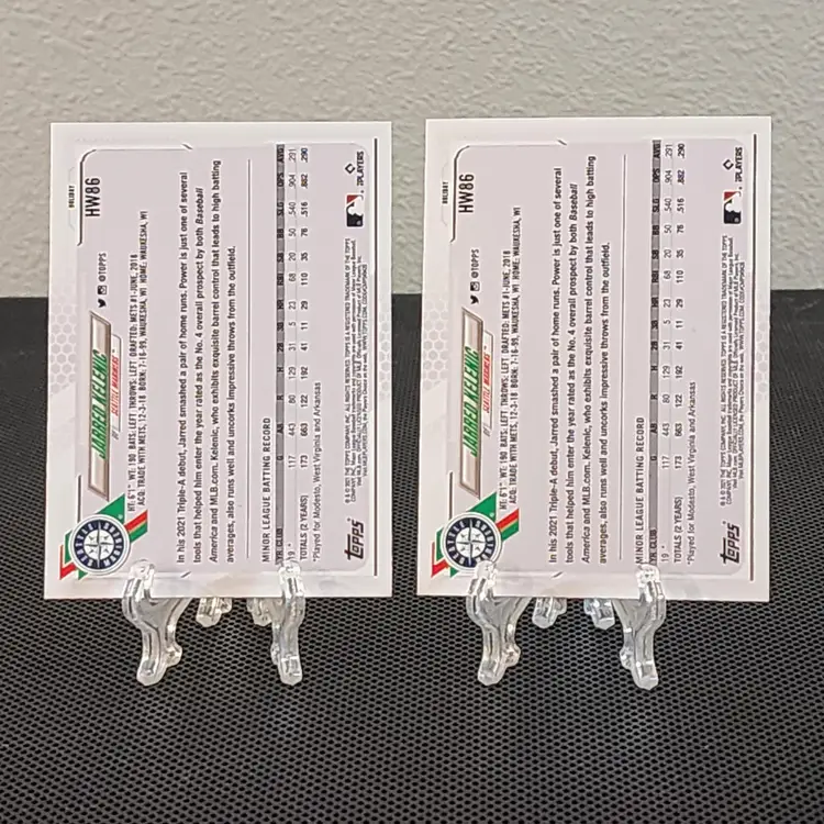 Jarred Kelenic 2021 Topps Holiday RC Lot - Base & Metallic