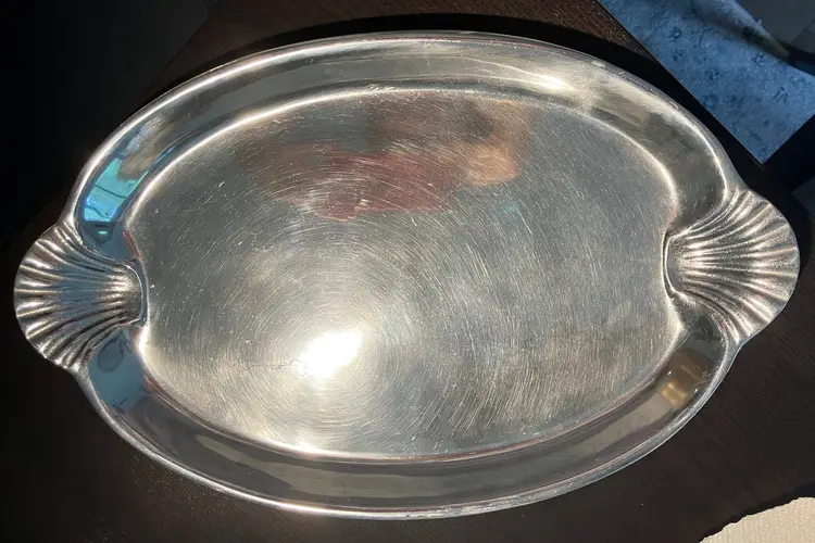 VTG Wilton Scalloped Handles Tray