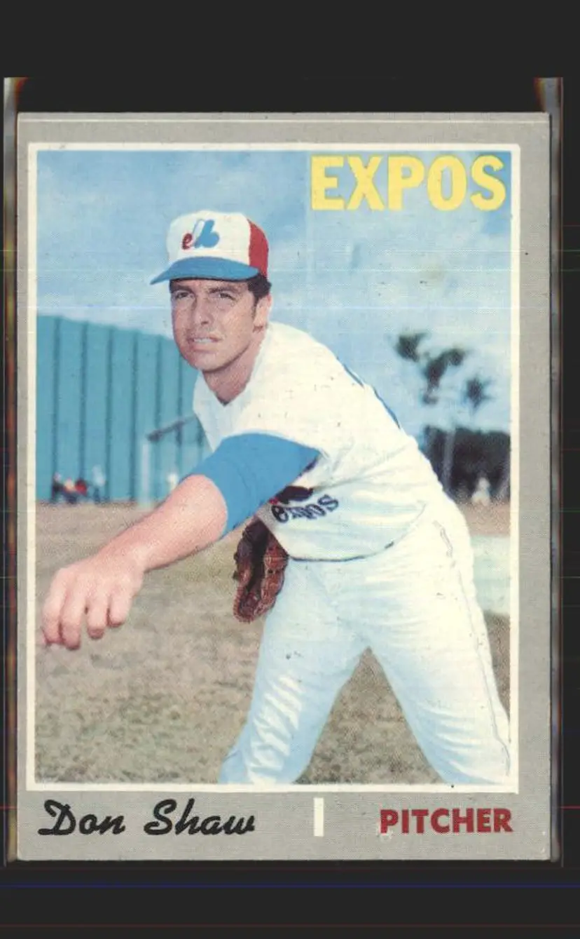 Don Shaw 1970 Topps #476 - (pk6) - Montreal Expos