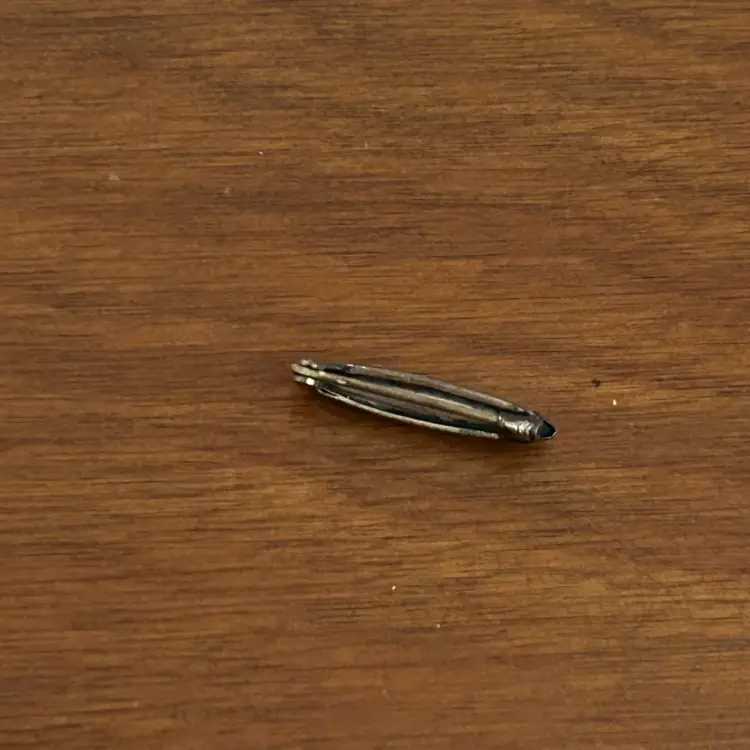 Antique Black Lingerie Pin Black And Gold Tone