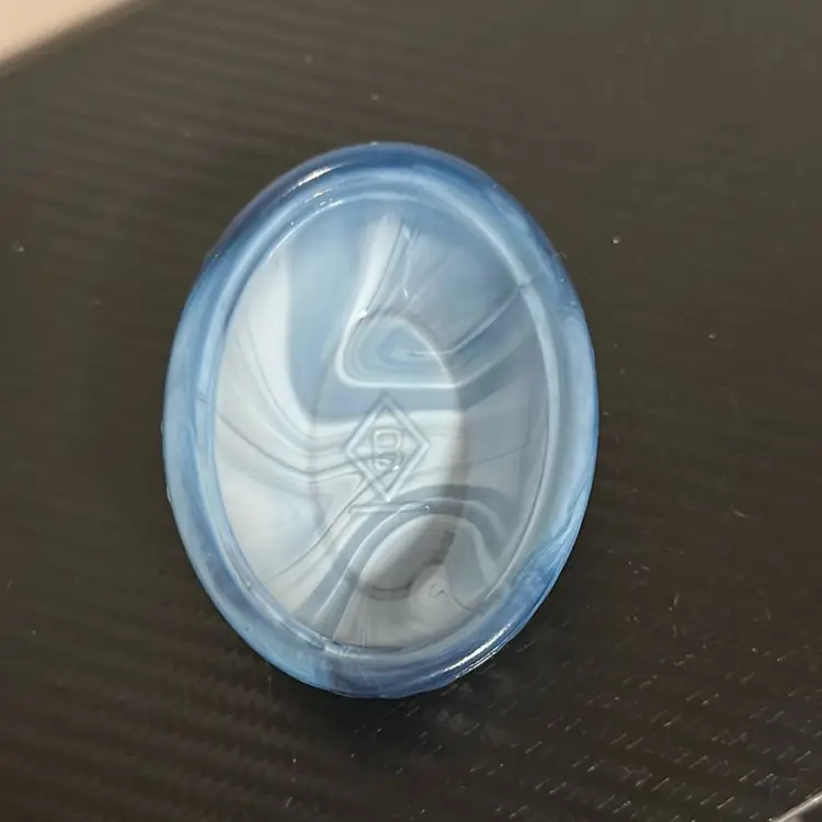 Boyd Mini Blue And White Slag BASE ONLY for Hen On Nest Or Jewelry Holder