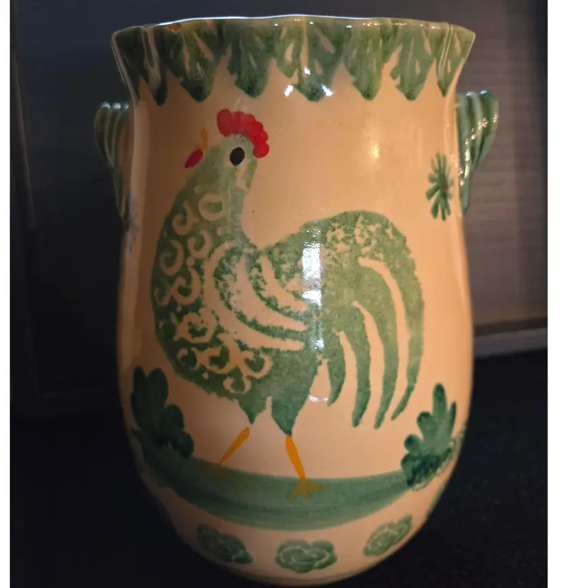 Vintage Italica ARS Ceramic Pottery Utensil Holder