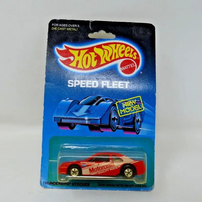 1989 Hot Wheels Speed Fleet Thunderbird Stocker #4916