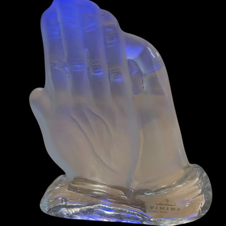 Viking Glass Praying Hands