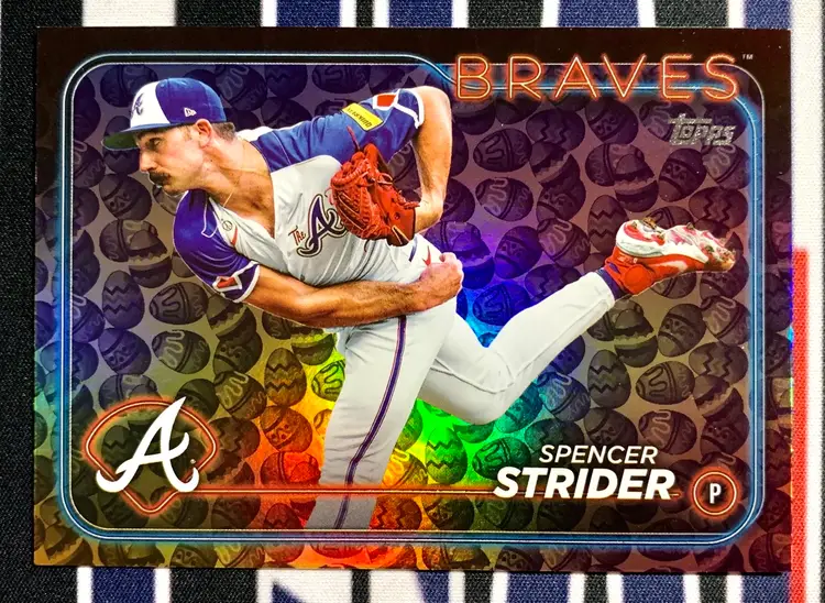 Spencer Strider 2024 Topps Series 1 Holiday Eggs Parallel /50 Atlanta Braves