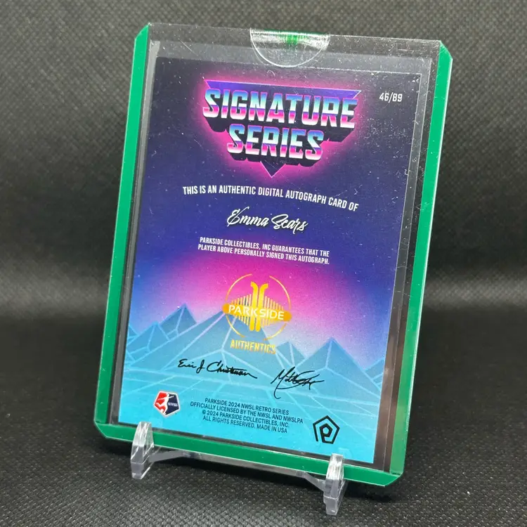 Emma Sears Retro Rookie Auto /89 Racing Louisville - 2024 Parkside Signature Series Autograph