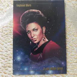 Lieutenant Uhura prototype card. Star Trek.