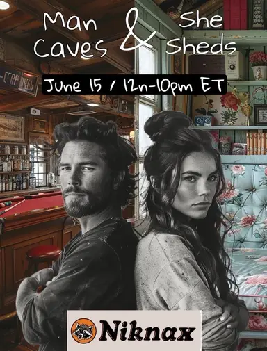 Man Cave She Shed Raid Train