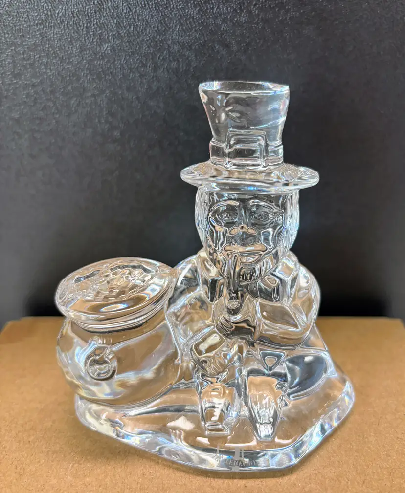 Waterford Crystal Lucky Leprechaun Pot of Gold 3" St. Patty"s Day Figurine