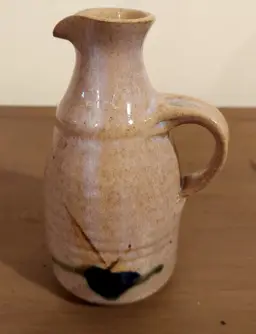 Small Stoneware Carafe With Handle