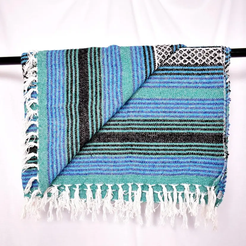 Mexican Blanket Acrylic Tasseled  Southwest Western Home Decor Large 50x36