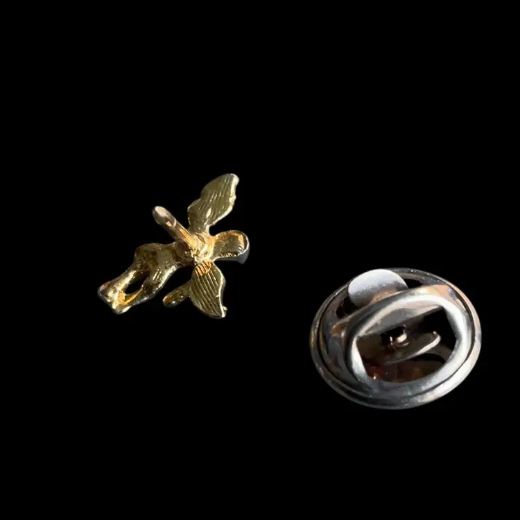 Costume Gold Tone Angel Pin .5” ***As Is** Paint Loss