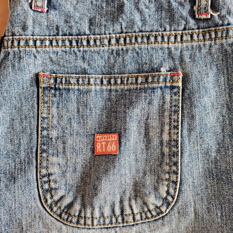 Vintage 90s Route 66 PINK STITCHED Low Rise Shorts-SIZE 12