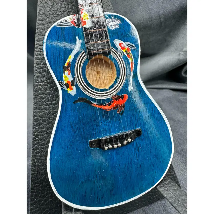 Koi Fish Miniature Guitars - Handpainted (Speak Now/Taylor Swift)