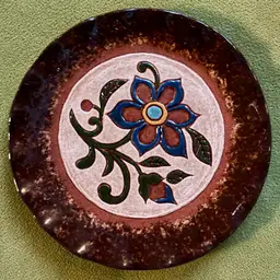 William Logan Oley Valley Redware Pottery 1985 Miniature Plate