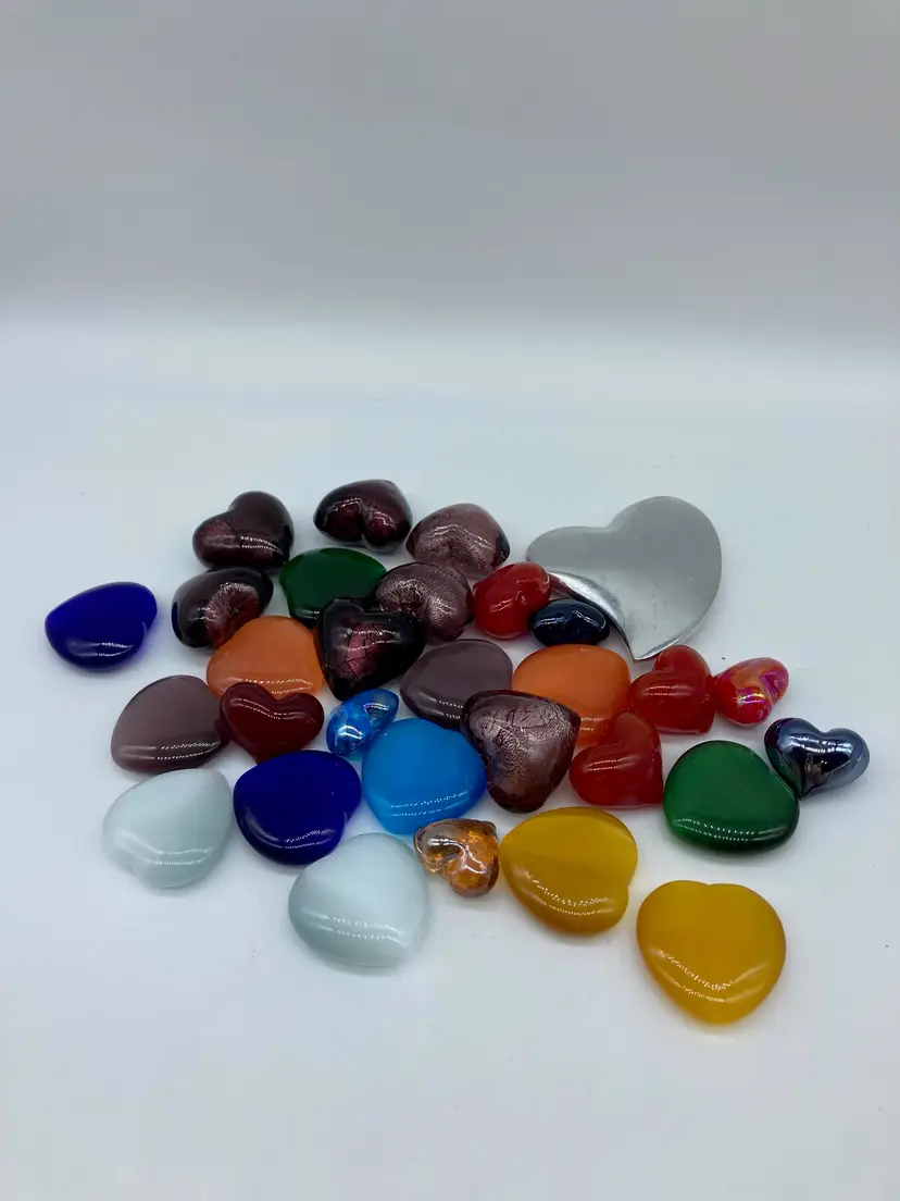 Glass Mini Heart Variety - You choose 3/$5