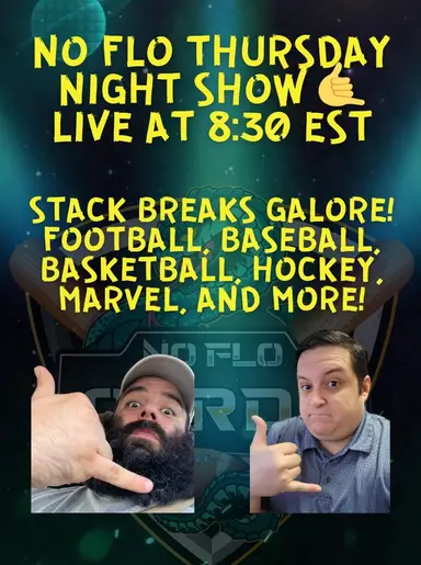 No Flo Thursday Night Show! Stack Breaks Of Bowman Chrome U Football And Basketball, Marvel, Baseball, Hockey, And More! Let’s Ride 🤙🤙🤙