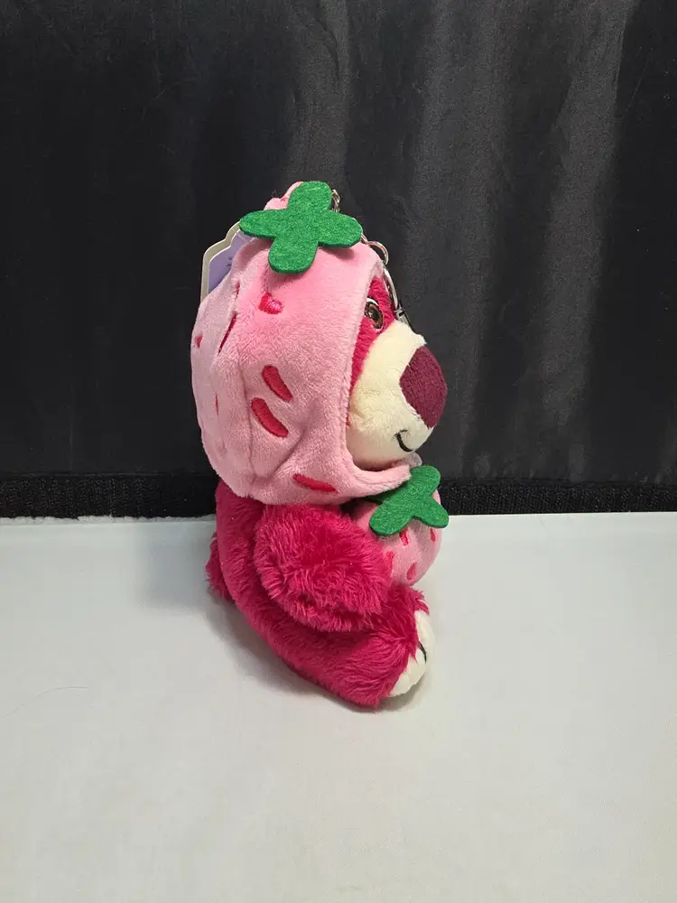 Disney Pixar Toy Story 3 Lotso Strawberry Hat Plush Clip NWT (DR)