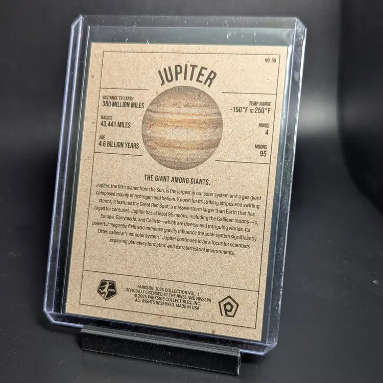 2025 Parkside NWSL Vol 1 Vintage Jupiter /75 #59 Emeri Adames Seattle Reign