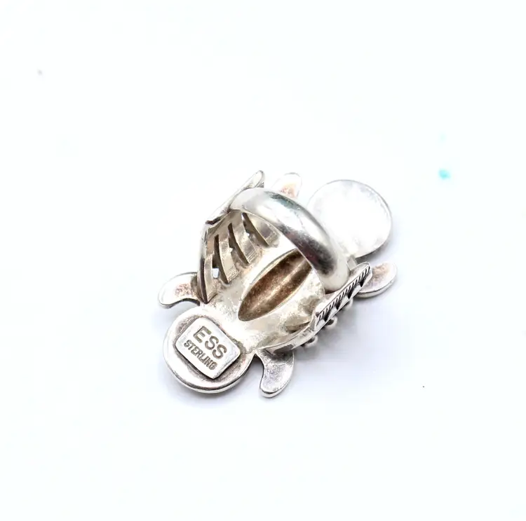 Edison Sandy Smith Navajo Dine' sterling silver size 6.5 ring 13.57g