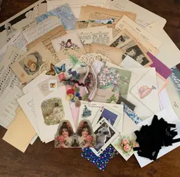 Junk Journal Ephemera Paper Packet 90+ Pieces