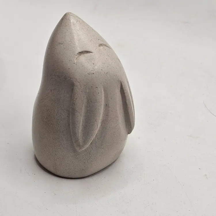 Miniature bunny rabbit Figurine studio Art Pottery Signed