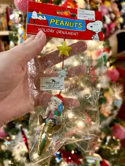 Linus On Lightbulb Christmas Ornament