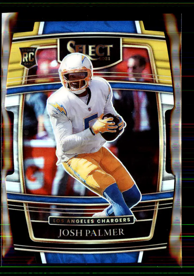 Josh Palmer 2021 Panini Select Black & Gold Prizm Die Cut #66 - Los Angeles Chargers - (147-80)