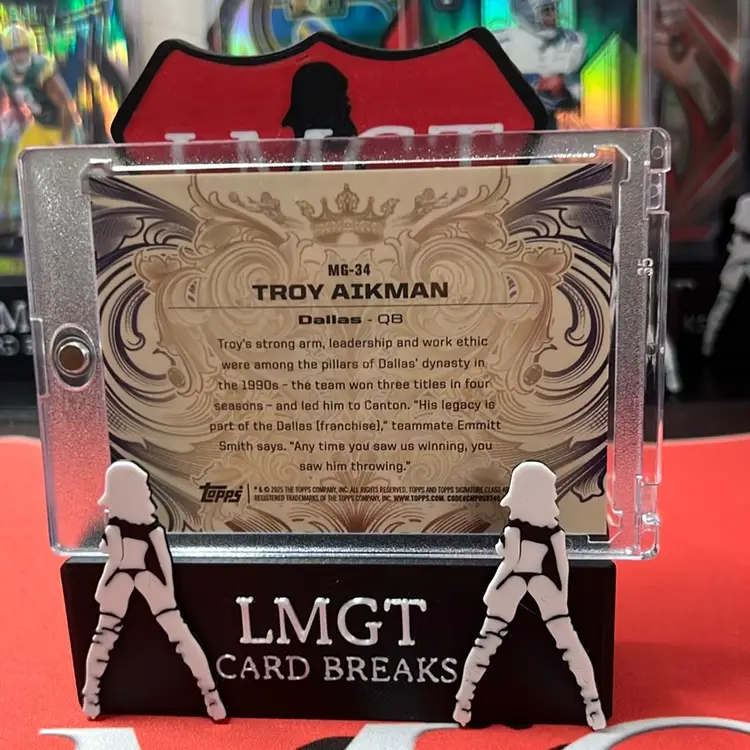 Topps Signature Class Troy Aikman Case Hit Monarchs Of The Game.