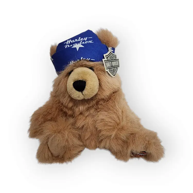 Vtg Harley Davidson Teddy Bear 9 In. Cavanah Brown 2000 Plush