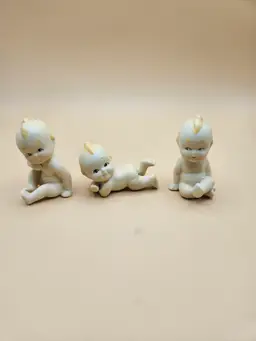 Set of 3 Miniature Ceramic Kewpie Dolls