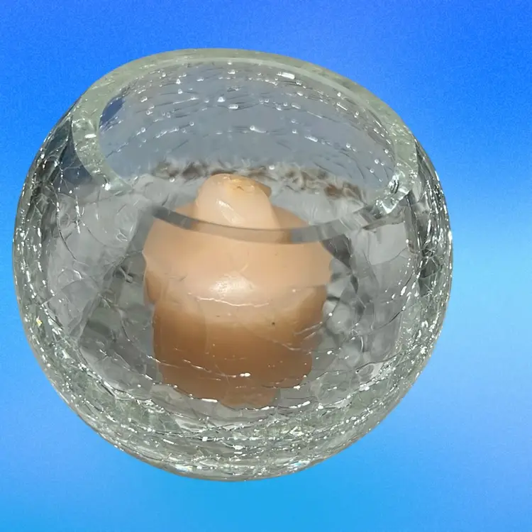 Gorgeous Designs China Crackled Glass Votive