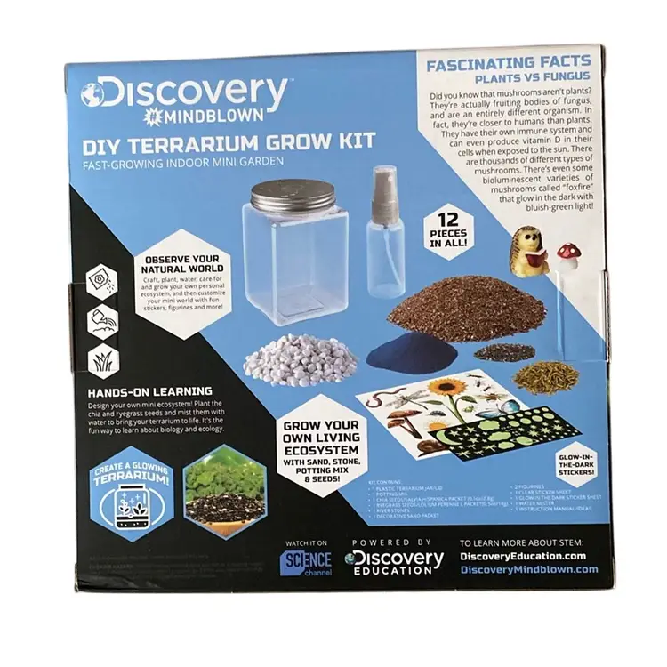 Discovery Mind blown DIY Terrarium Grow Kit