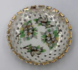 Napco China Handpainted Reticulated Teacup Lusterware Saucer Only