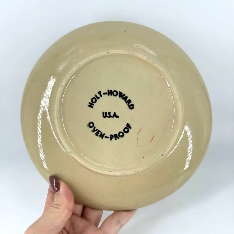 Holt Howard Bill Of Fare Pottery Plate