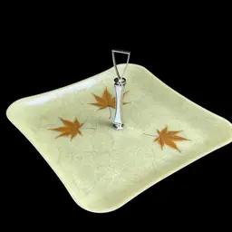 Atomic Mid Century 11 Inch single Tier Server Tray Vintage 1960’s Retro