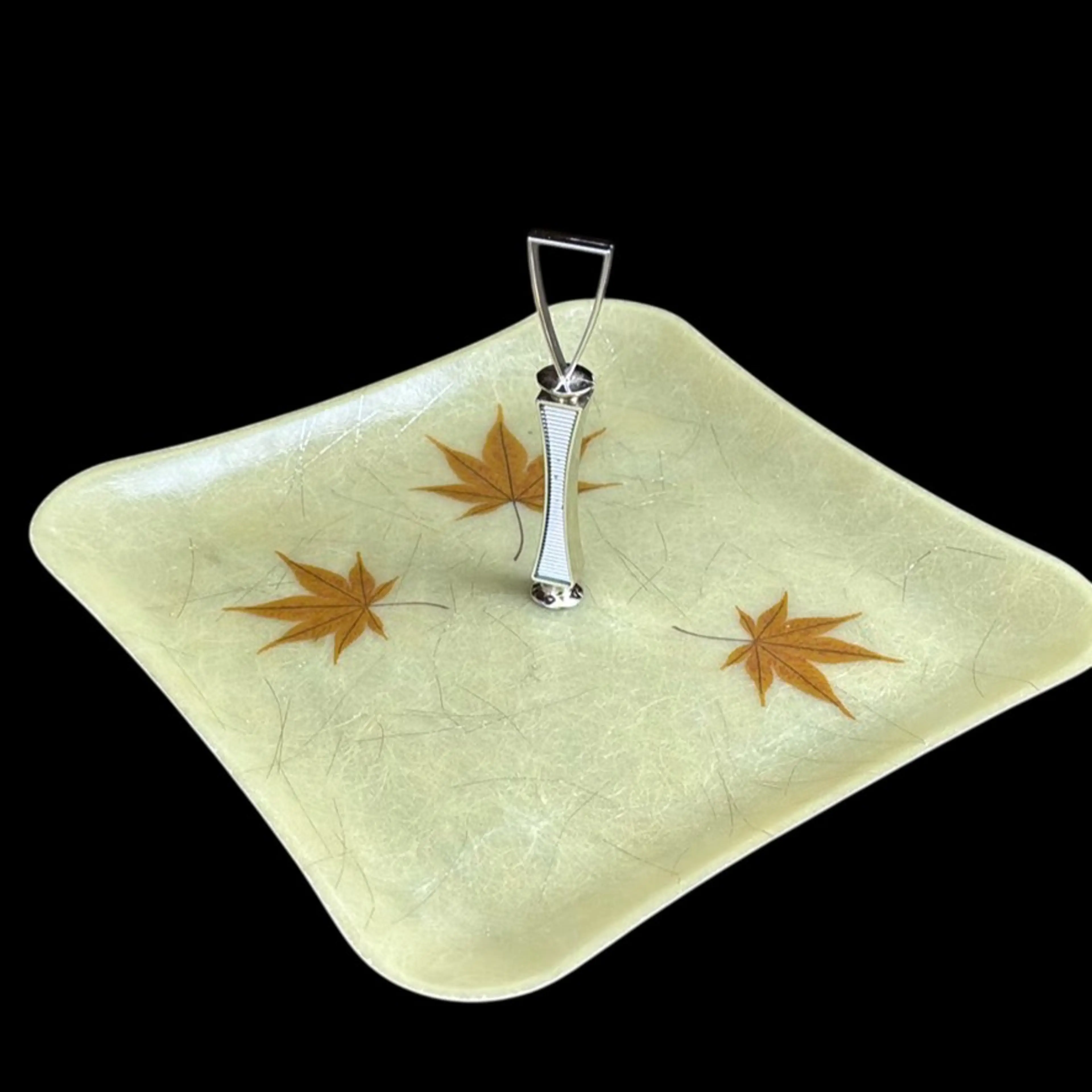 Atomic Mid Century 11 Inch single Tier Server Tray Vintage 1960’s Retro