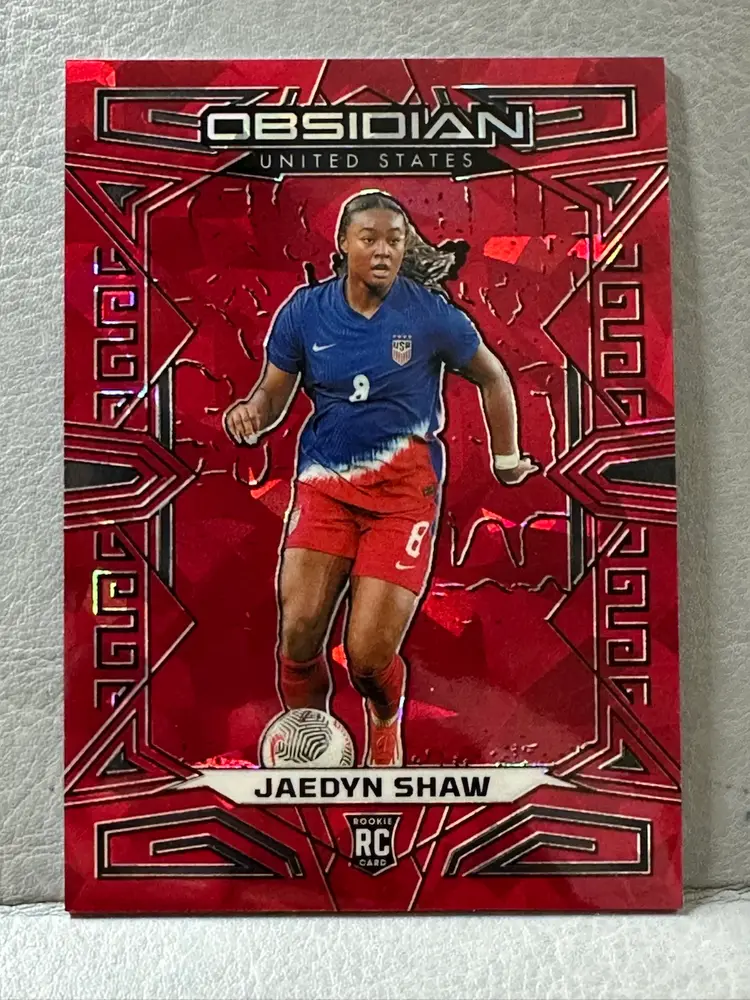 2023-24 Obsidian Jaedyn Shaw Red Crystals /30 RC USWNT
