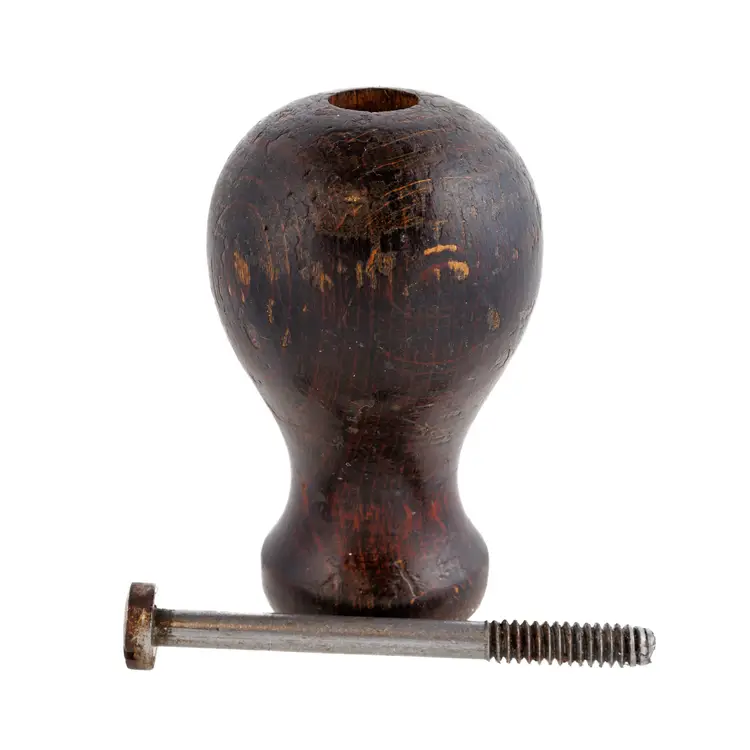 Stanley Plane Hardwood Knob & Screw For A No. 3, 4, & 5-1/4 Type 17 WWII-Era