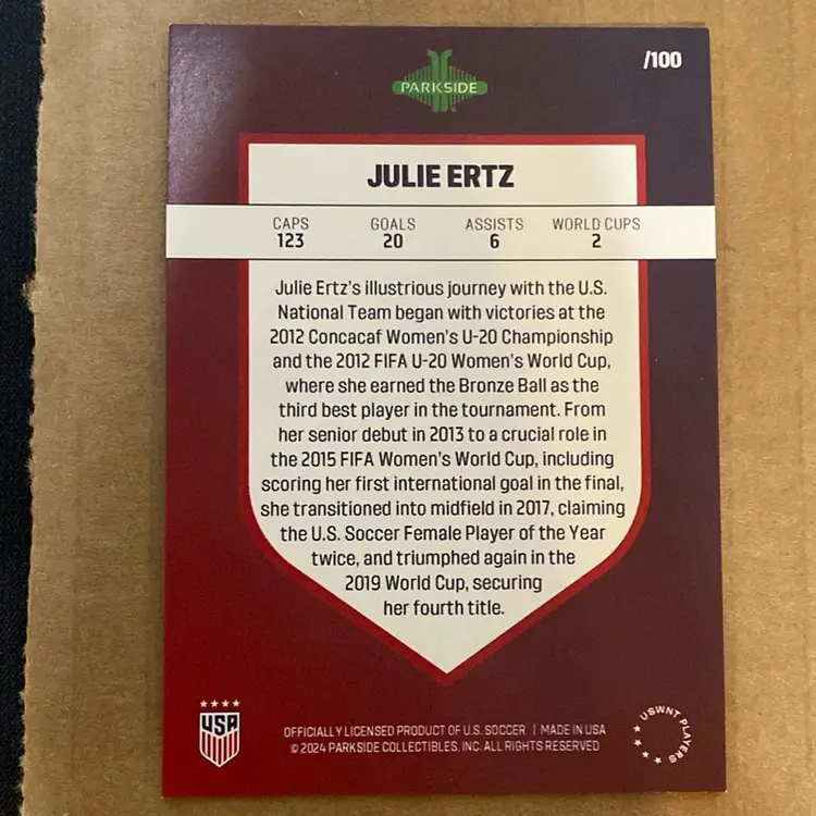 Julie Ertz Forever /100 - Parkside 2023 USWNT Recap - Women’s Soccer