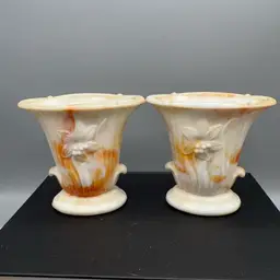 Akro Agate Slag Vase