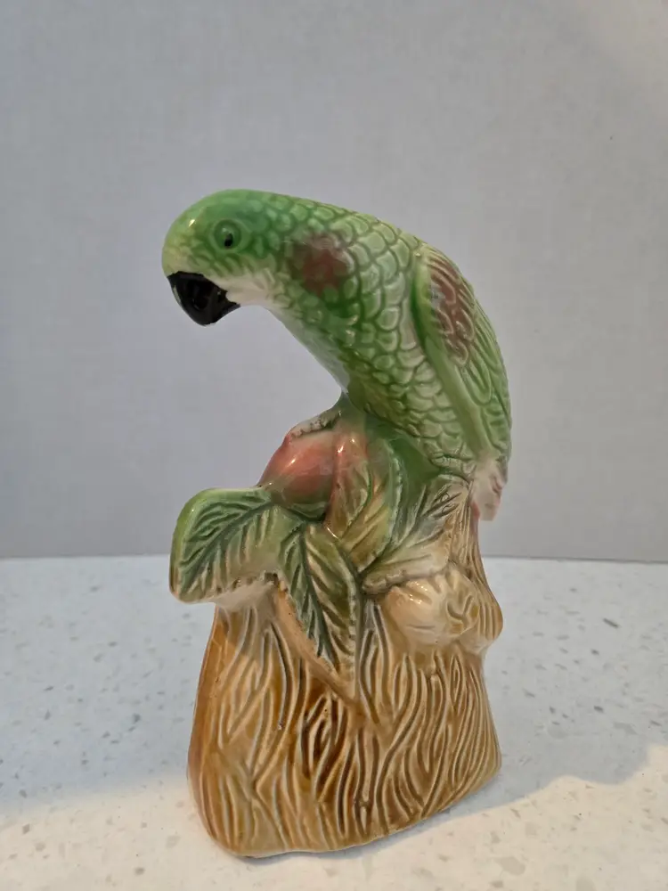 Vintage Parrot figurine, Made in Brazil