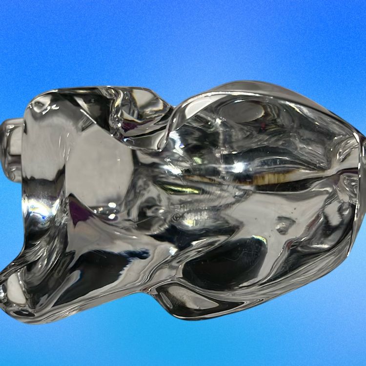 20. 1988 Vintage GOEBEL Crystal Clear Glass Sculpture Figurine Dog Terrier 3 3/8"